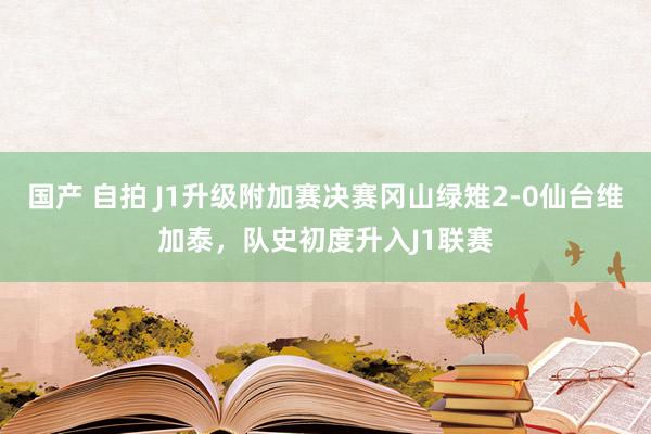 国产 自拍 J1升级附加赛决赛冈山绿雉2-0仙台维加泰，队史初度升入J1联赛