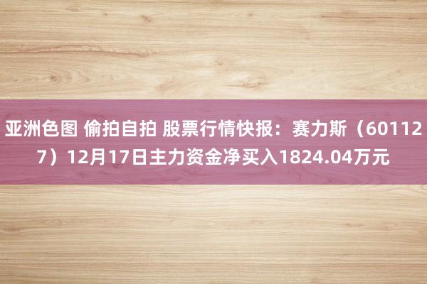 亚洲色图 偷拍自拍 股票行情快报：赛力斯（601127）12月17日主力资金净买入1824.04万元